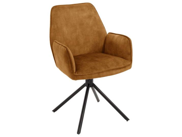 Armlehnstuhl Sitzfläche 180° drehbar Velours
