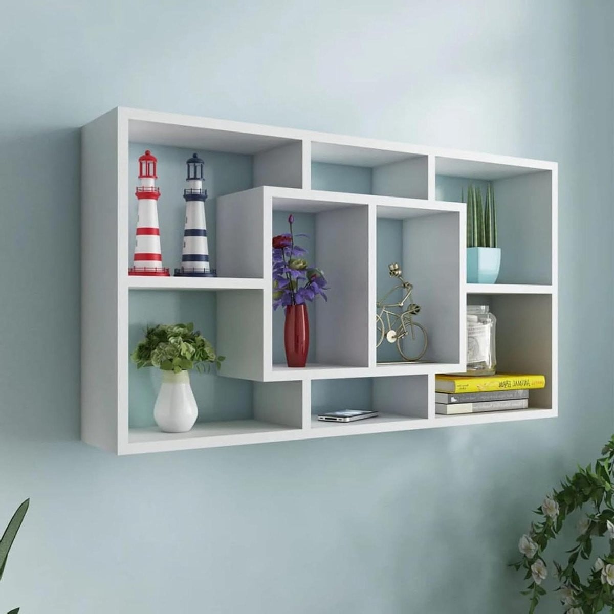 Wit Wandrek Onzichtbaar Ophangsysteem voor Decoratie, Breedte: 85 cm