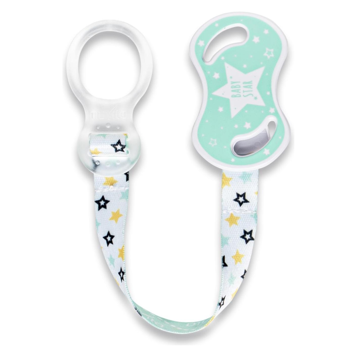 Nuvita Schnullerhalter mit Ring Green Cool (Baby Star) (2010.6070.7)