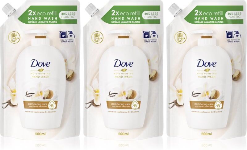 Dove Moisturizing Hand Wash Pampering Care ensemble
