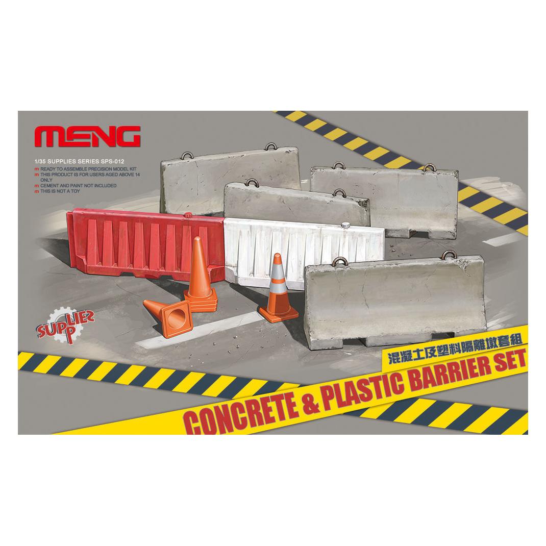 Meng-Model Concrete & plastic barrier set (SPS-012)