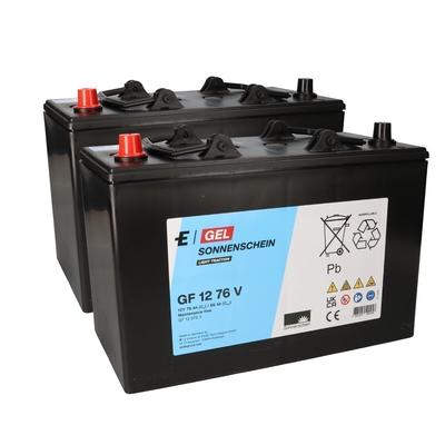 Sonnenschein / Exide Ersatzakku Satz für Cleanfix Reinigungsmaschine RA 501 B RA 501 IBC RA 561 B 12V 76Ah GEL Akku Batterie