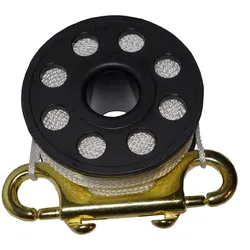 Surfacemarker Mini Reel mit Messing Doppelkarabiner - 30 m