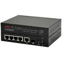 ROLINE Gigabit Ethernet Switch 6 Ports (5x 10/100/1000 + 1x SFP, 4x PoE+) 21.14.3524