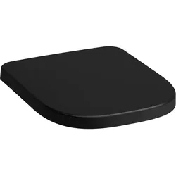 LAUFEN MEDA WC-Sitz, mit Deckel, abnehmbar, mit Absenkautomatik, 365x447x54mm, H8911137160001, Farbe: Schwarz Matt