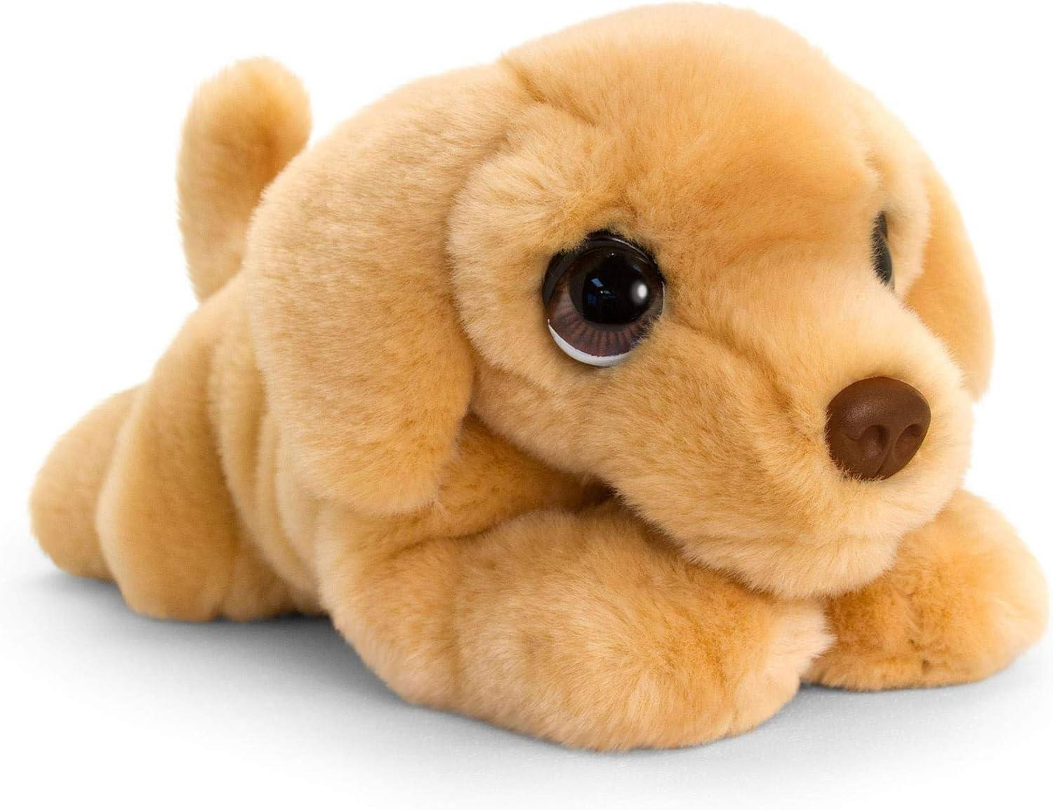 Pluche puppy-labrador voor kinderen, geel, 37 cm