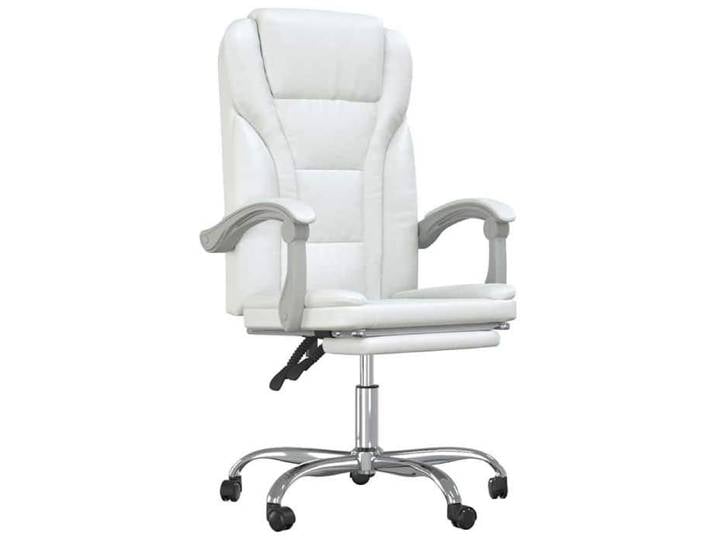 Remise Siège Ergonomique - Blanc - Fauteuil - inclinable de bureau - Blanc - Similicuir_zks66c
