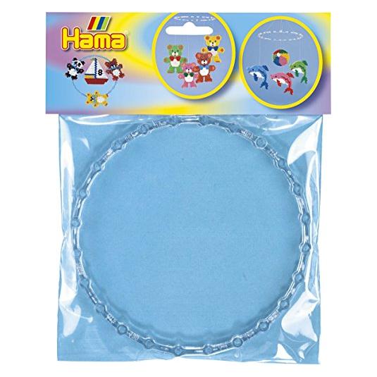 Hama 492 - Mobile-Ring für Bügelperlen, transparent, 18 cm, 6 Stück (39545298)