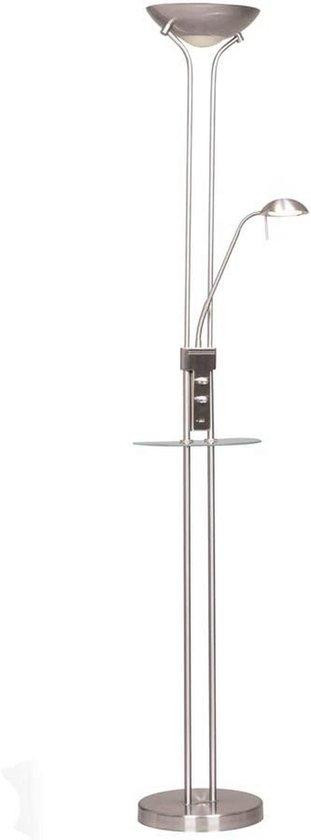 WAN Dimbare Staande LED Lamp met Flexibele Leesarm en USB-oplader
