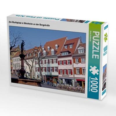 CALVENDO Puzzle Am Marktplatz in Weinheim an der Bergstraße | 1000 Teile Lege-Größe 64x48cm Foto-Puzzle für glückliche Stunden