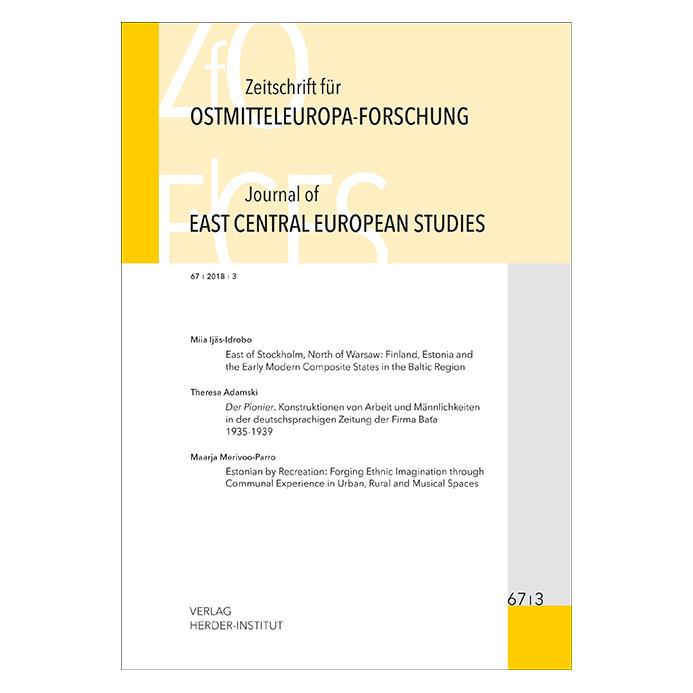 Herder- Institut Zeitschrift für Ostmitteleuropa-Forschung 67/3 ZfO - Journal of East Central European Studies JECES (Englisch, 2022) (56929809)