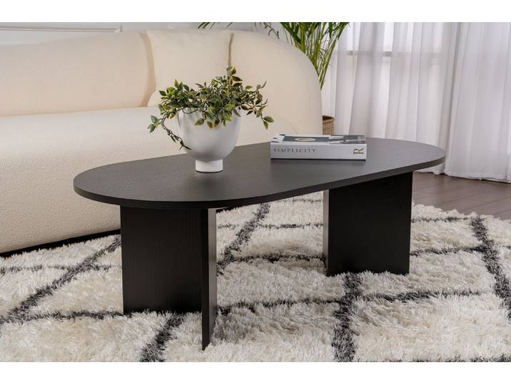 Skye Decor\, Sable - Wood Black\, Tables basses\, bois noir\, 119 x 40 x 60 cm