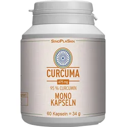 Curcuma 475 mg 95% Curcumin Mono-Kapseln 60 ST