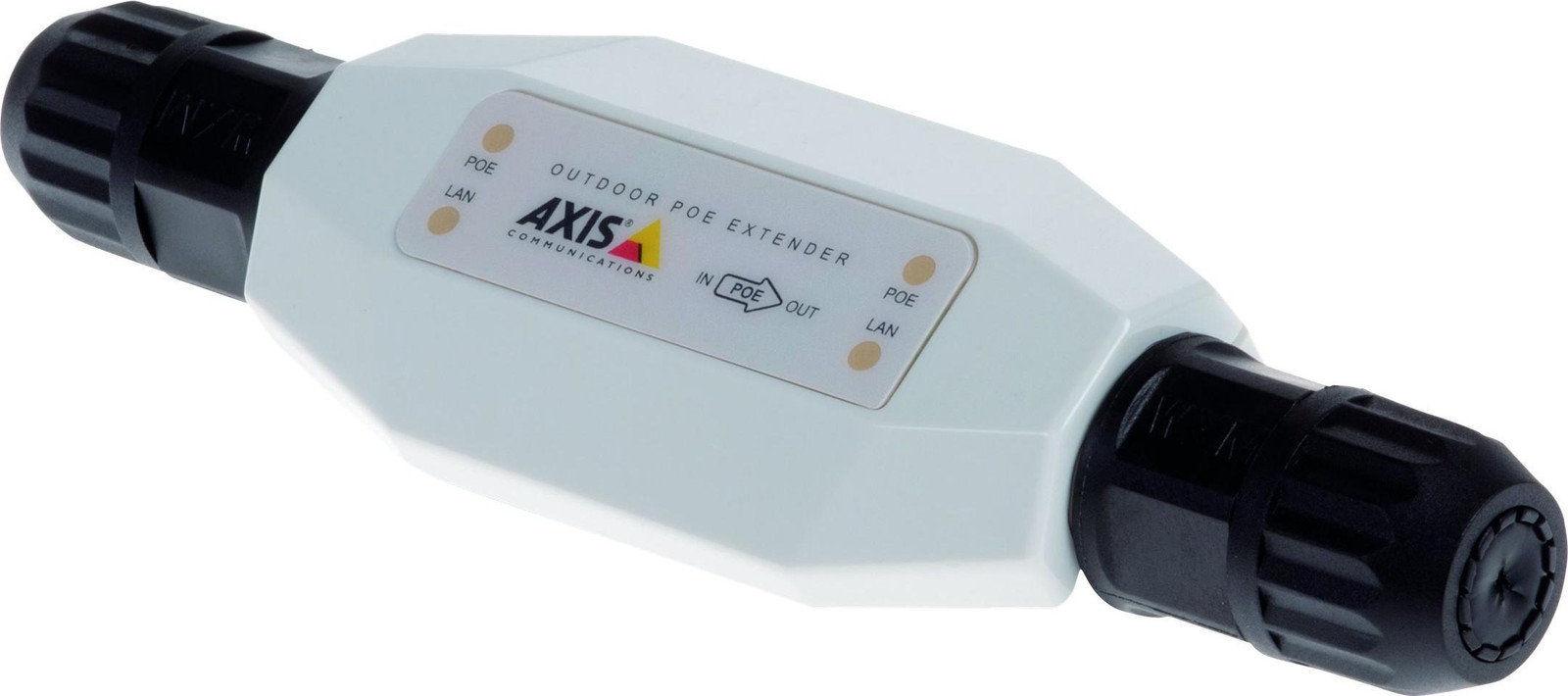 Axis T8129 PoE-extender voor netwerk en stroom tot 100 meter, geschikt voor AXIS C1410, D3110, M4308, Q1942, Q1951, Q1952, Q3536, Q3538, Q6100, W400 en Q60-serie
