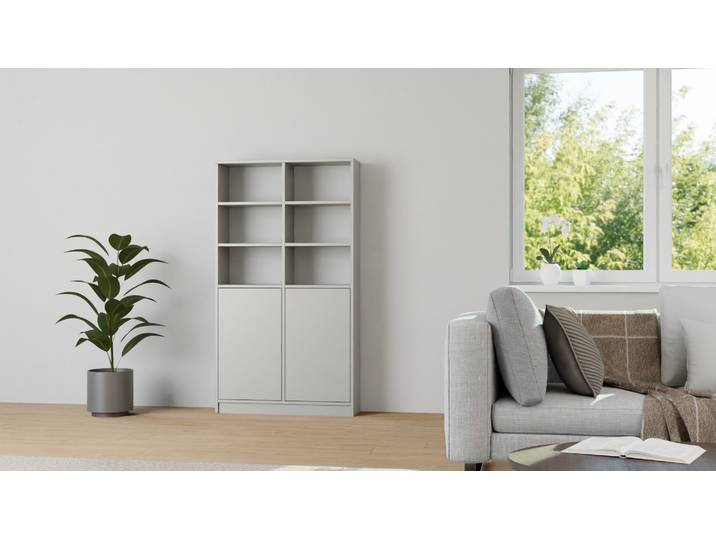 Regalschrank nach Maß Premium Dekore Grau