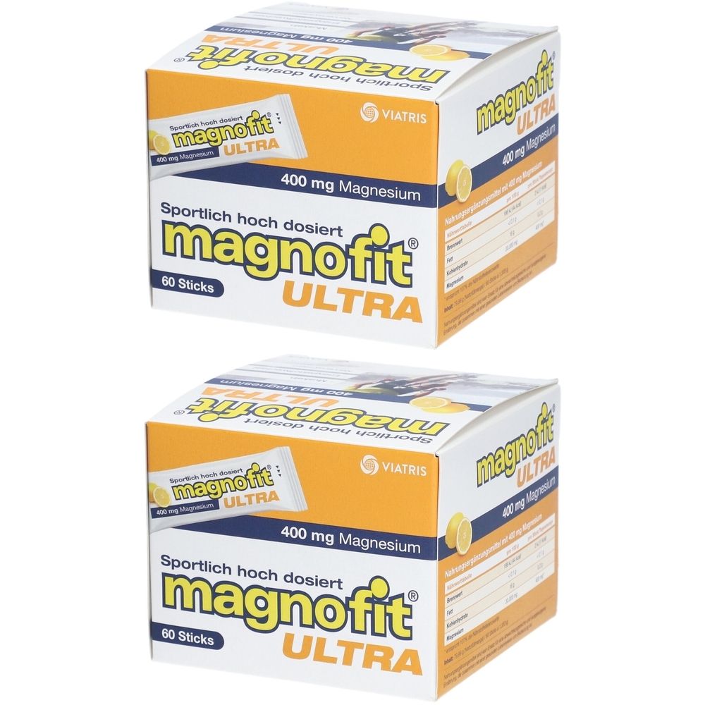 Magnofit Ultra 400Mg Stick x2 2x60 St Granulat