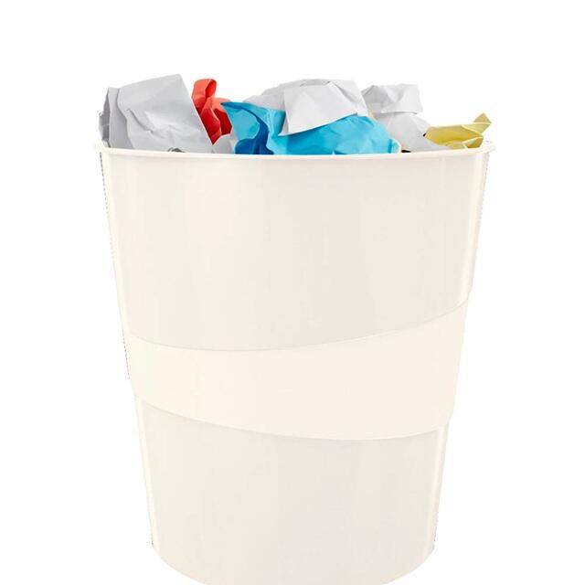 LEITZ Papierkorb WOW Duo Colour 15,0 l weiß 52781001