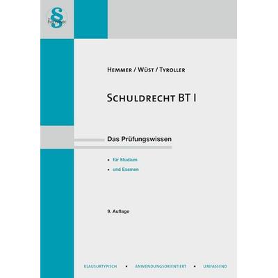 Schuldrecht BT I, Paperback von Karl-Edmund Hemmer,Achim Wüst,Michael Tyroller, Hemmer/Wüst