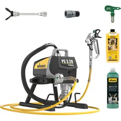 Wagner ProSpray 3.20 HEA Airless + Düsenverlängerung 12,5cm + Düse 519 + FlexTwist S + TipClean + EasyClean