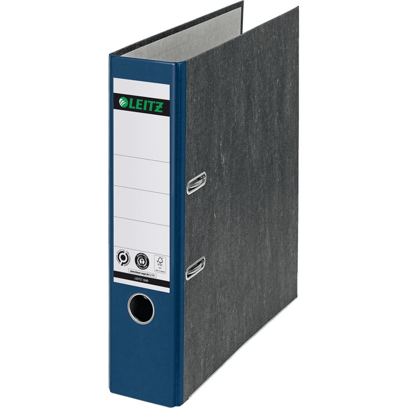 LEITZ Wolkenmarmor-Ordner 180 Grad, DIN A4, 80 mm, blau