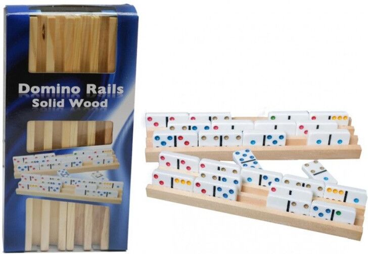 Set de 4 barres en bois pour Dominos - HOT Games