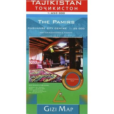 Tajikistan Geographical Map 1 : 650 000, Karte von , Gizi Map