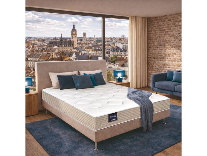 Matelas 90x190 cm mousse HR ferme Dunlopillo Lilas 2