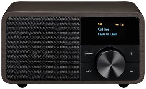 Sangean Genuine Mini DDR-7 Tischradio DAB+, UKW AUX, Bluetooth Dunkelbraun