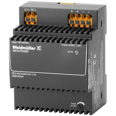 Weidmüller 2580230000 Schaltnetzgerät 24 V/DC 2.5A 60W Inhalt 1St.