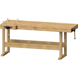 ANKE Hobelbank 800.000, Modell 159, aus Holz, 208 x 89 x 85cm