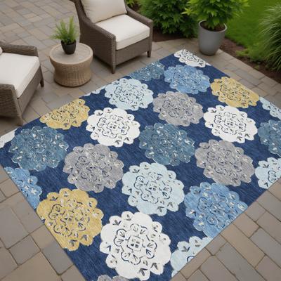 Addison Rugs Machine Washable Indoor/ Outdoor Global Motif Chantille Rug