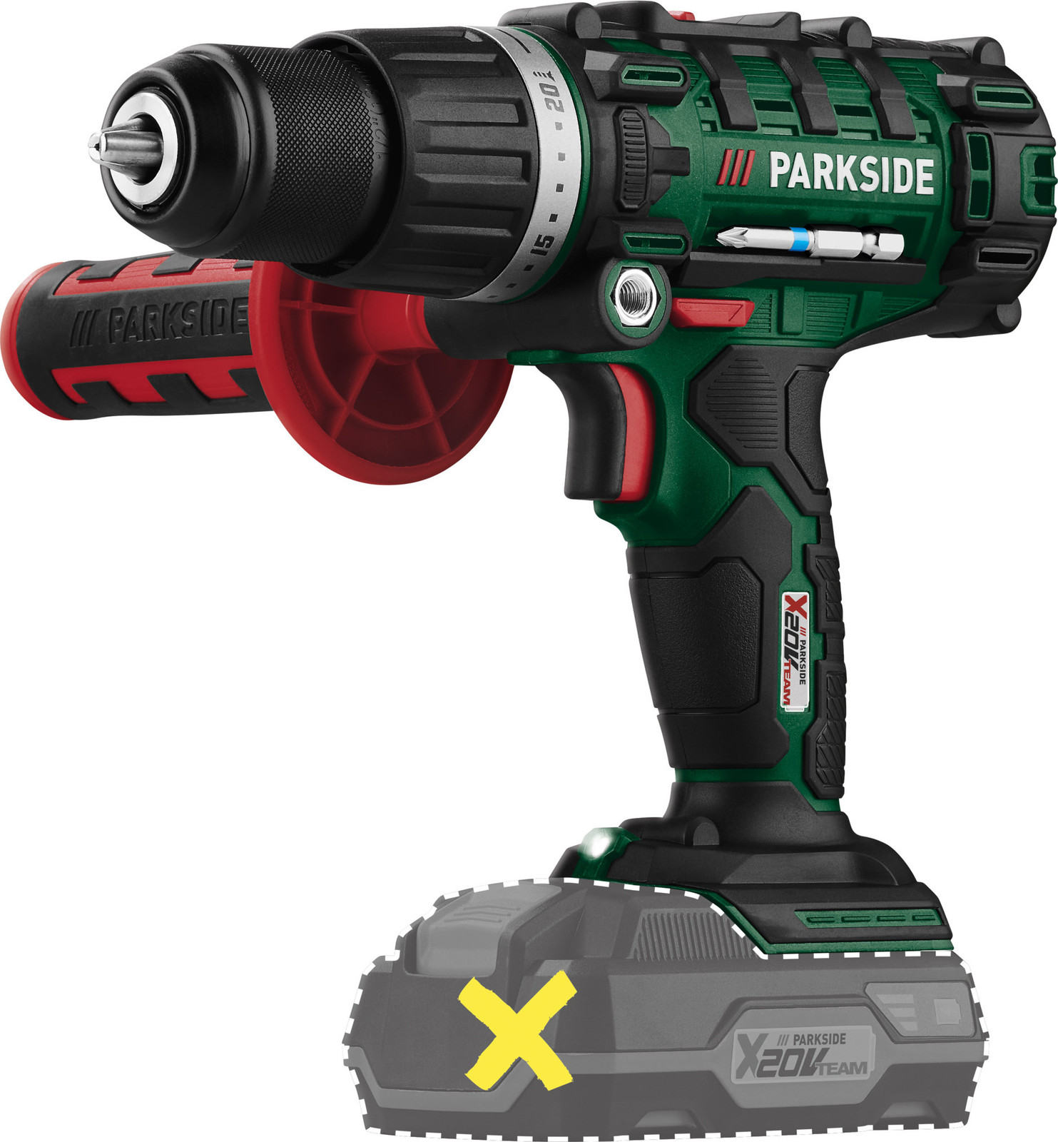 Grizzly Tools Parkside 20V accu-klopboormachine PSBSA 20-Li C3, zonder accu en oplader