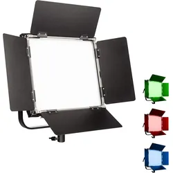 Walimex pro pro Rainbow LED RGBWW Flächenleuchte 50W (Flächenleuchte), Dauerlicht, Schwarz