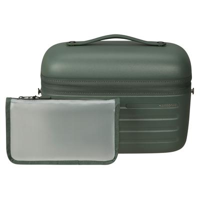 Beautycase SAMSONITE "STACKD", Damen, Gr. B/H/T: 35cm x 25cm x 23cm, grün (sage), Polycarbonat, Taschen, Kosmetiktasche Reisekosmetiktasche Beauty-Bag geräumig und praktisch