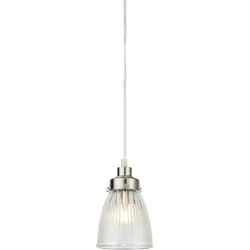 Pendelleuchte Bellis Pendant Weiß/Nickel max. 40 Watt