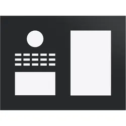 DoorBird D31TDH Frontblende – Graphitschwarz