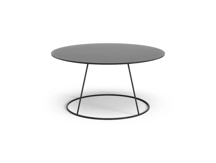Swedese Table lisse Breeze Ø80 cm Noir