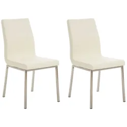 CLP 2er Set Esszimmerstühle Colmar   Farbe: creme