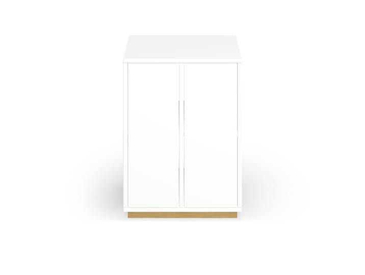 Weißer Nachtschrank aus MDF Dekor MDF Beschichtet MDF Weiß matt