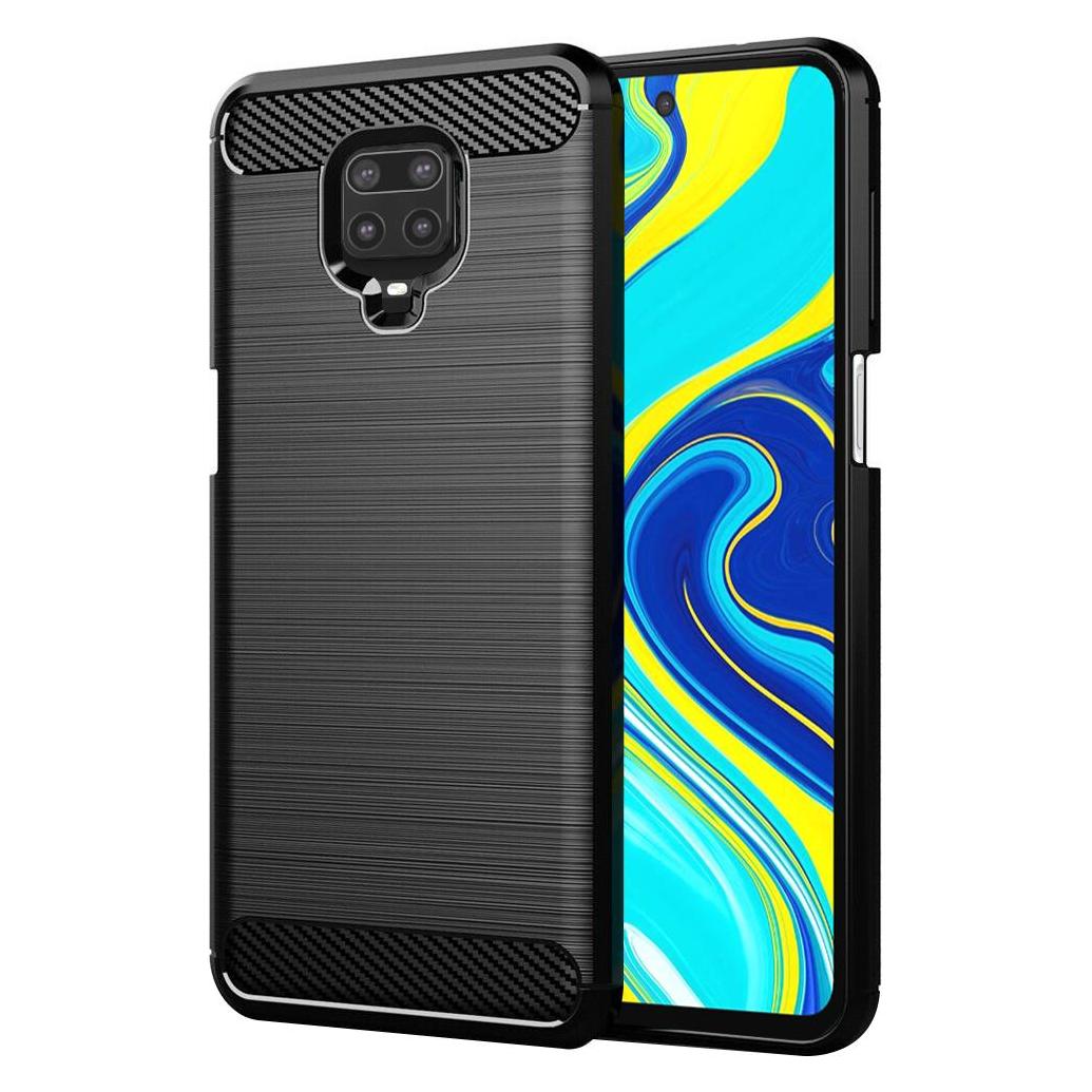 Techsuit - Carbon Silicone - Xiaomi Redmi Note 9S / Redmi Note 9 Pro / Note 9 Pro Max - Black (Xiaomi Redmi Note 9 Pro, Xiaomi Redmi Note 9 Pro Max, Xiaomi Redmi Note 9S) (56338140)