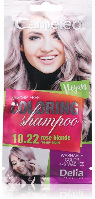 Delia Cosmetics Cameleo Coloring Shampoo Toning Shampoo til Hår Skygge 10.22 Rose Blonde 40 ml