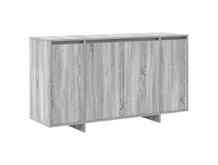 Kaorsrow Sideboard Graues Sonoma 135 x 41 x 75 cm Holzwerkstoff Moderne Anrichte in Graues Sonoma mit 4 Türen und Fächern für Wohnzimmer und Esszimmer.