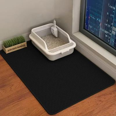 Uplift Essentials Elite Ultra Trapping Waterproof Double Layer Cat Litter Mat black 23.6 In X 35.4 In