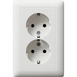 GIRA Doppelsteckdose Weiß 078204 1 St.