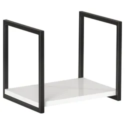 Badezimmerregal New York Weiss/Schwarz 33x28 cm