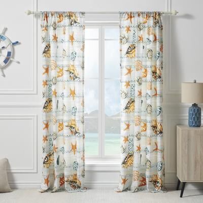 Greenland Home Fashions Kona 84-inch Curtain Panels (Set of 2)