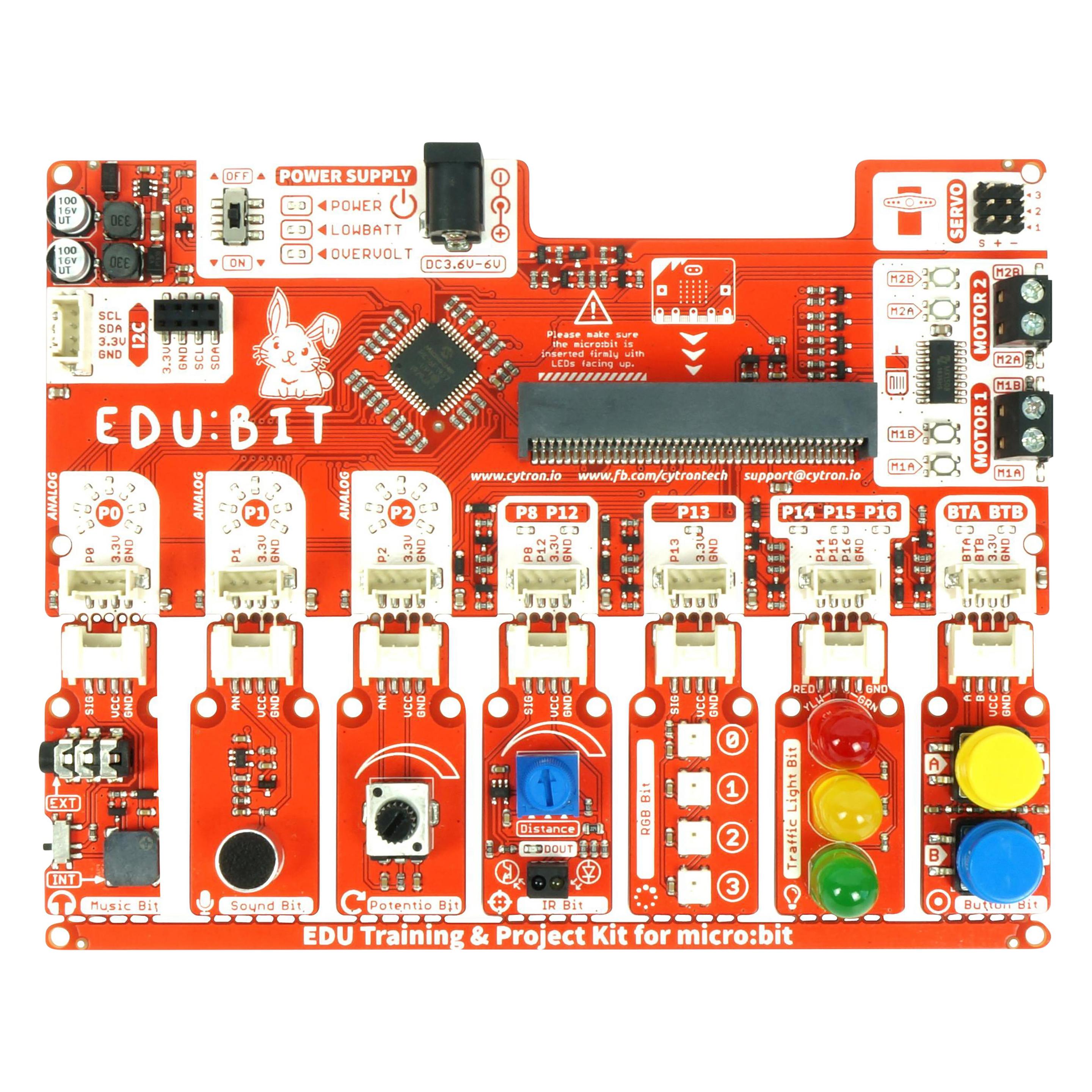 Cytron EDU:BIT Project Kit for Micro:bit(without micro: bit card) (EDUBIT-NB)