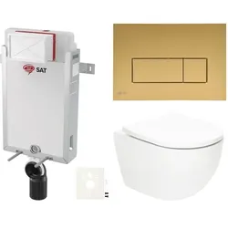 SAT Fusion Wand-WC Set für Einmauerung SIKOSZTORFUGM