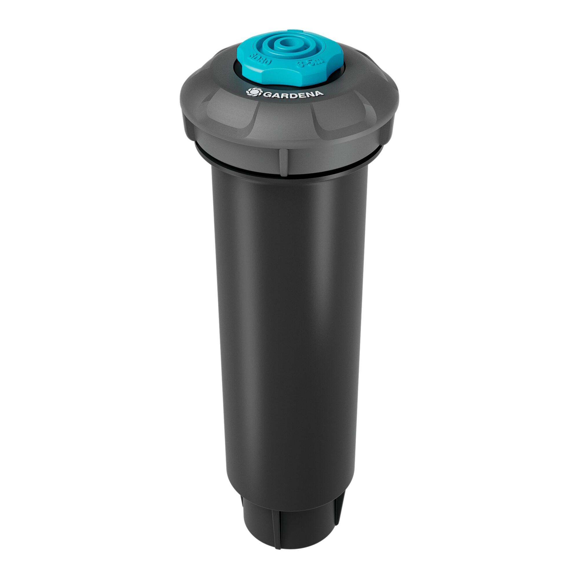 Gardena SD80 Sprinklersystem Versenkregner für Bewässerung von Rasenflächen mit Versenkregner aus Kunststoff und Metall, Wurfweite bis 5 m, 08243-20)