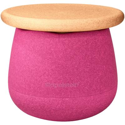 Balancetrainer STAPELSTEIN "Stapelstein Dynamic small", pink (flowers), Balancetrainer, Kinder, B/H/L: 30,5cm Ø 35,5cm, EPP (Expanded Polypropylene), unifarben, Kinderhocker-Set für Balance & Bewegung; Made in Germany, H:30,5cm Ø:35,5cm